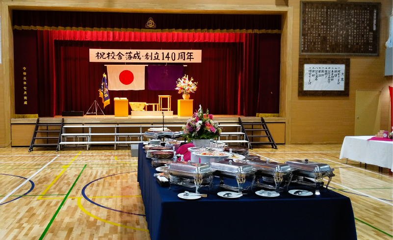 学校向けプランの料理